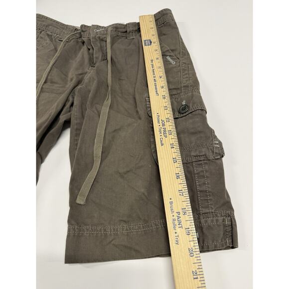 Eddie Bauer Cargo Shorts Bermuda Length Brown Utility Outdoor Hike - Picture 4 of 8